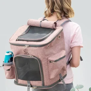Pet Backpack Dog Outdoor Bag Breathable Cat Bag Travel Pet Portable Foldable Large Capacity Teddy Dog Bag Pet Specific Backpack