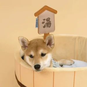 Korean Style Hot Spring Pool Cat Bed Bathtub Shape Dog House Detachable Small Pet Basket Basin Cozy Cat Nest Mat