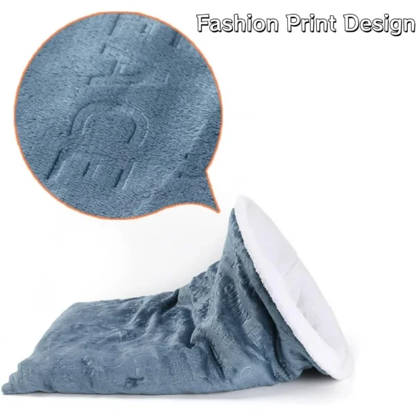 Cat Winter Sleeping Bag, New Cat Sleeping Bag, Soft Plush Large Cat Nest Bed, Warm Pet Mat Cat Bed for Indoor Cats and Small Dog - Image 4