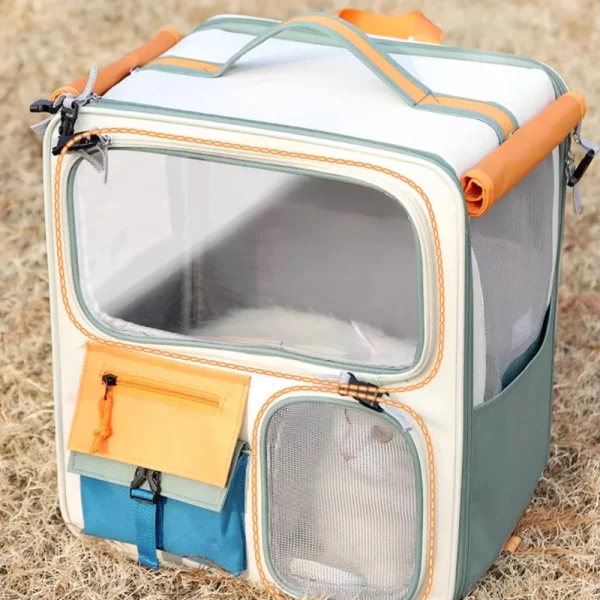 Cat Carrier BagsTravel Backpack Windproof Outdoor Extra Large Spacefor Durable Pets Backpack Composite Materials Pet Supplies - Image 2