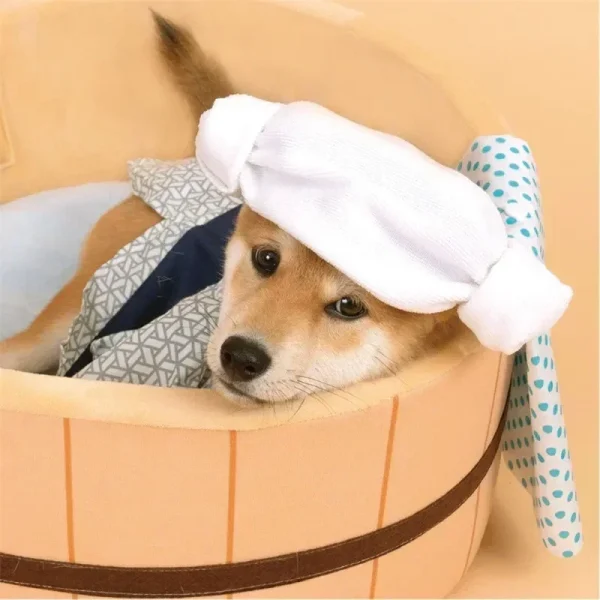 Korean Style Hot Spring Pool Cat Bed Bathtub Shape Dog House Detachable Small Pet Basket Basin Cozy Cat Nest Mat - Image 5