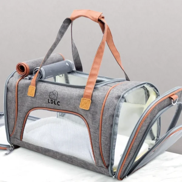 Pet Handbag Breathable Foldable Portable Dog Cat Carrier Bag Fashion Outdoor Travel Carrier Transport Bag With Pet Supplies - Image 2