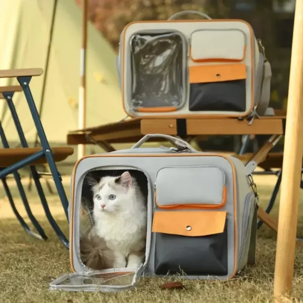 Cat Carrier BagsTravel Backpack Windproof Outdoor Extra Large Spacefor Durable Pets Backpack Composite Materials Pet Supplies - Image 3