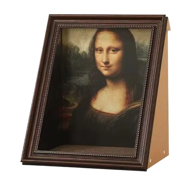 Mona Lisa Cat Nest Oil Painting Cat Bed Multi-Function Art Frame Cat House Mona Lisa Cat Cave Pet Supplies - Image 3
