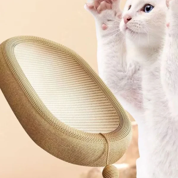 Cat Scratching Board Sisal Fabric Oval Shape Extra Large Cat Claw Board Basin Cats Nest Breathable Wear-resistant Pet Supplies - Image 5